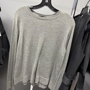 NWT The Row cashmere silk blend sweater grey melange